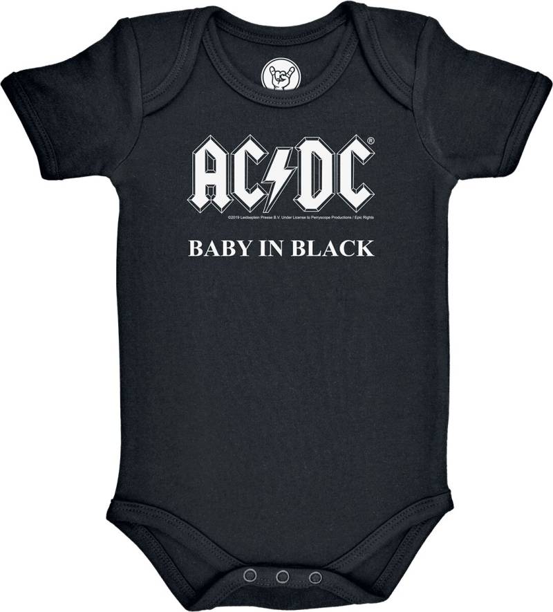 AC/DC Body für Kleinkinder - Metal-Kids - Baby In Black - für Mädchen & Jungen - schwarz  - Lizenziertes Merchandise! von AC/DC