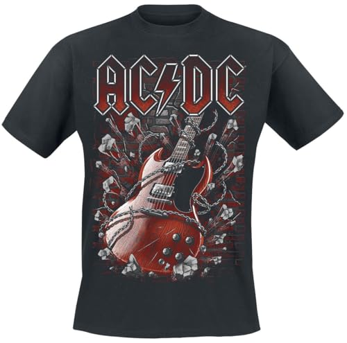 AC/DC Breaking The Wall Männer T-Shirt schwarz L 100% Baumwolle Band-Merch, Bands von AC/DC