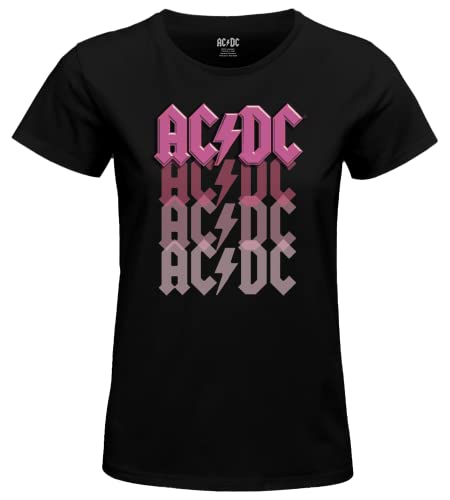 AC/DC Damen WOACDCRTS032 t Shirt, Schwarz, XXL von AC/DC