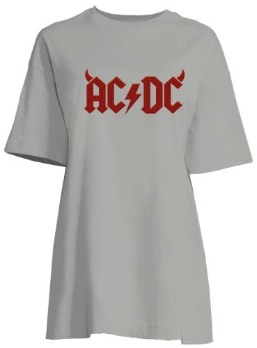 AC/DC Damen Woacdcrbt001 Nachthemd, grau, 36 von AC/DC