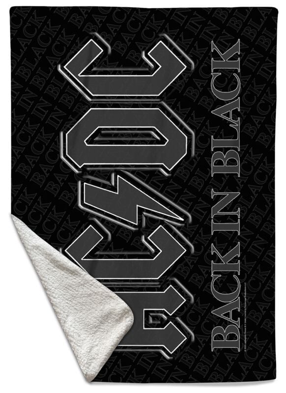 AC/DC Decke - Back in Black - multicolor  - Lizenziertes Merchandise! von AC/DC