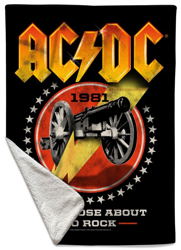 AC/DC Decke - For Those About To Rock - multicolor  - Lizenziertes Merchandise! von AC/DC