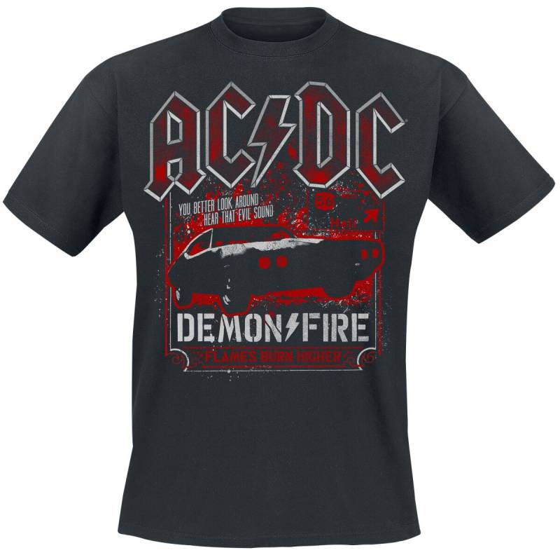 AC/DC Demon Fire Hell T-Shirt schwarz in L AC/DC Demon Fire Hell T-Shirt schwarz in L von AC/DC