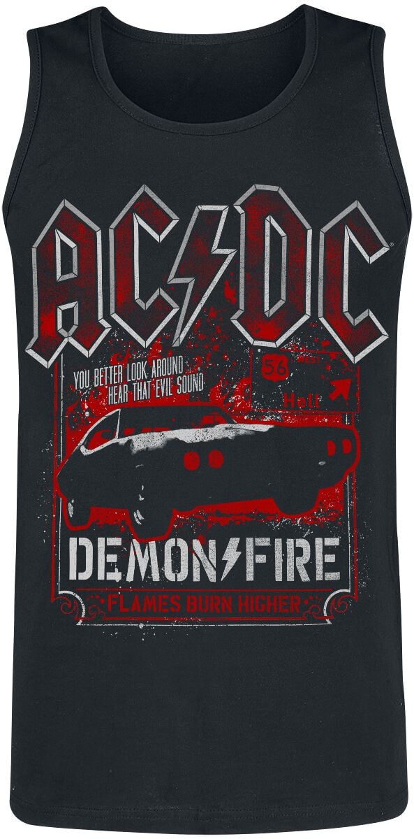AC/DC Demon Fire Hell Tank-Top schwarz in L von AC/DC