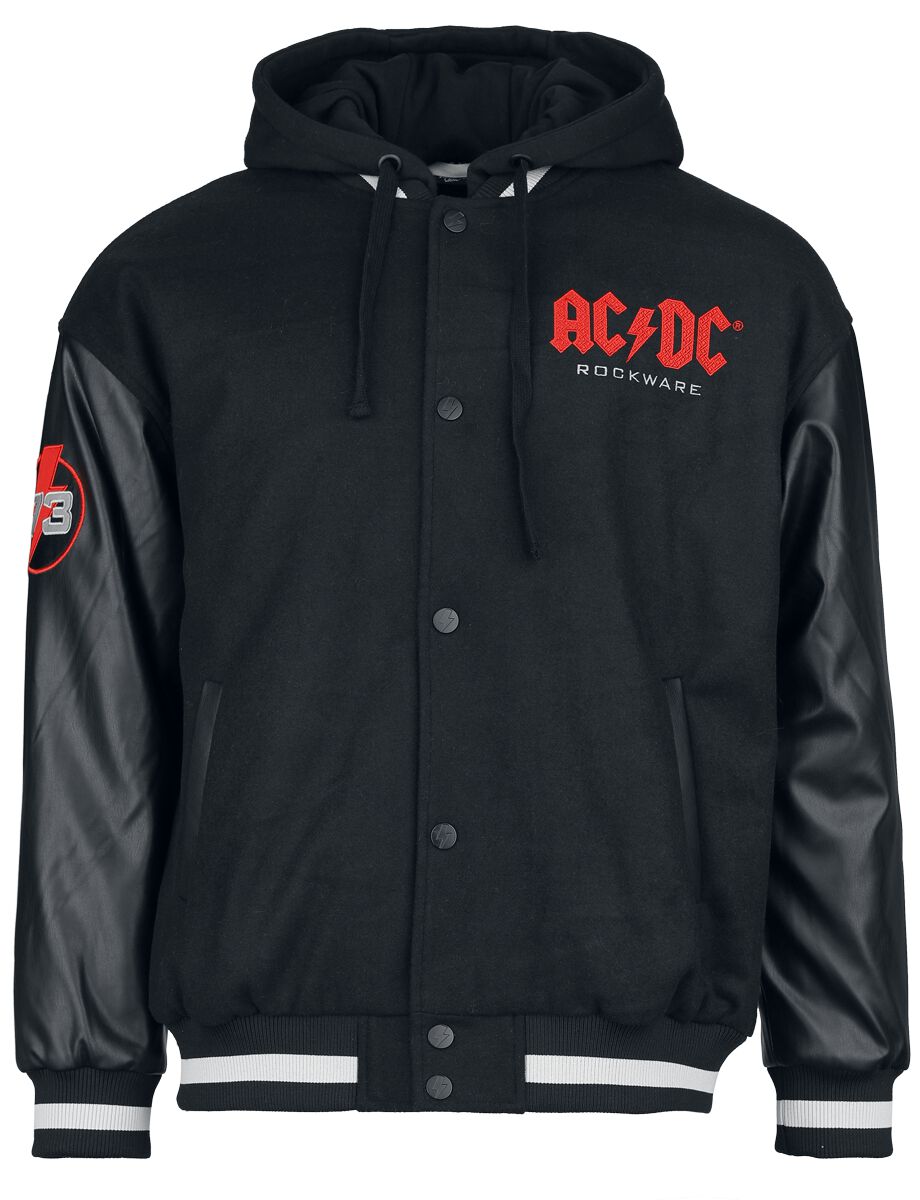AC/DC EMP Signature Collection Collegejacke schwarz grau in M von AC/DC