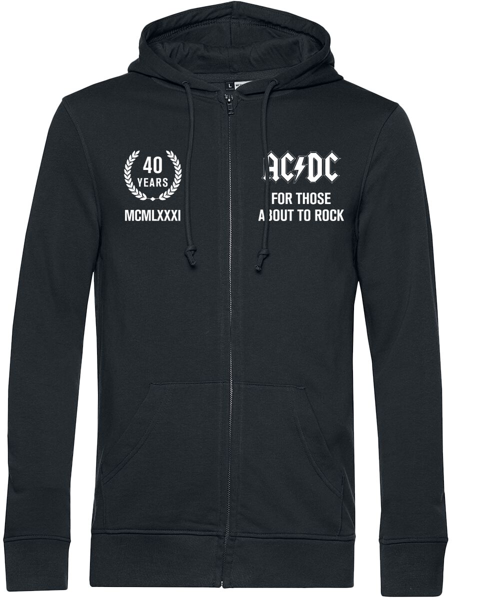 AC/DC For Those About To Rock Kapuzenjacke schwarz in 3XL von AC/DC