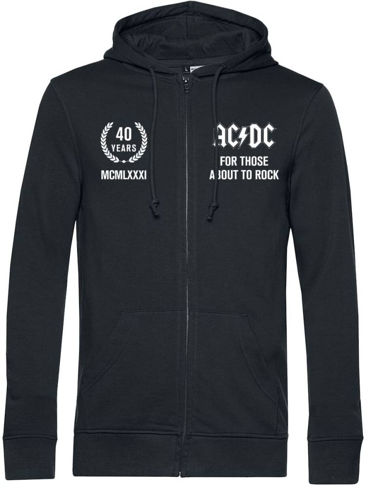 AC/DC For Those About To Rock Kapuzenjacke schwarz in 3XL von AC/DC