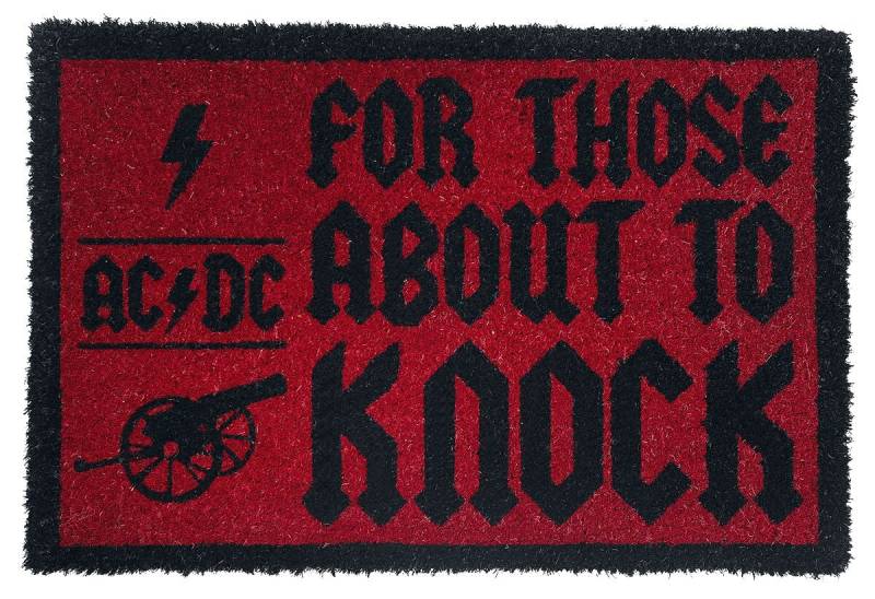 AC/DC For those about to knock Fußmatte rot schwarz von AC/DC