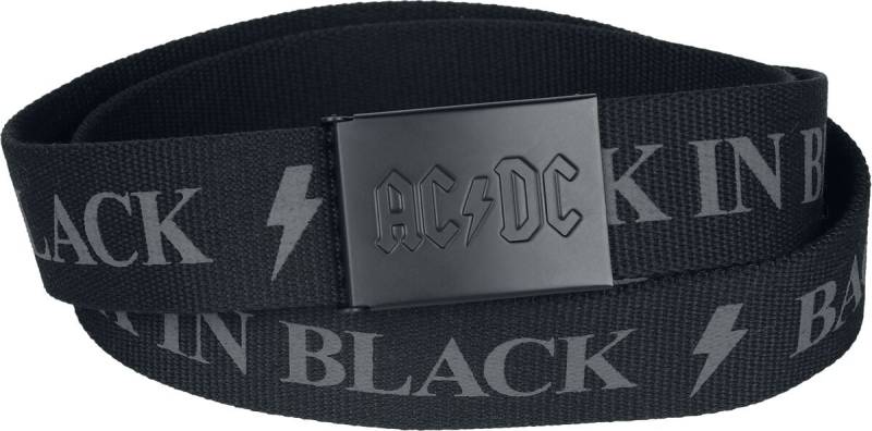 AC/DC Gürtel - Logo - schwarz  - EMP exklusives Merchandise! von AC/DC