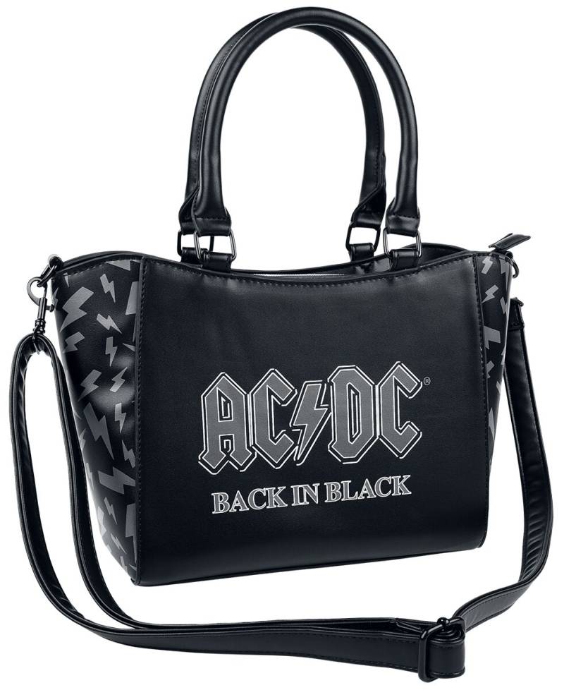 AC/DC Handtasche - Back in Black - für Damen - schwarz/grau  - EMP exklusives Merchandise! von AC/DC