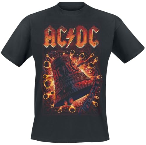 AC/DC Hells Bells Explosion Männer T-Shirt schwarz M 100% Baumwolle Band-Merch, Bands von AC/DC