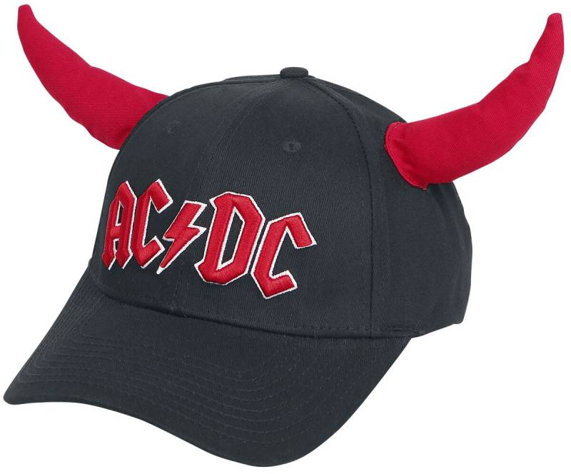 AC/DC Hells Bells - mit Hörnern Cap schwarz rot von AC/DC