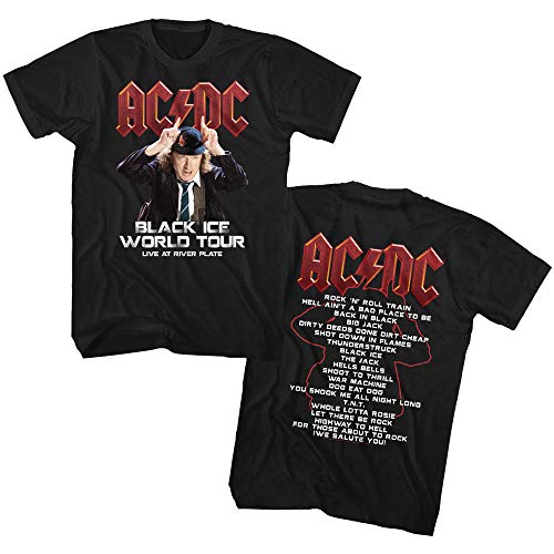 AC/DC - - Herren Black Ice Tour T-Shirt, Small, Black von AC/DC