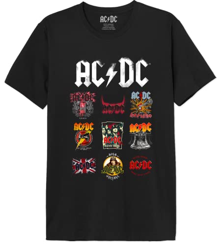 AC/DC Herren MEACDCRTS033 t Shirt Damen, Schwarz, L von AC/DC