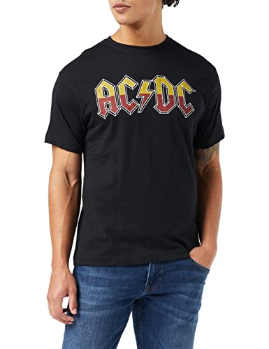 AC/DC Herren Über Rock Tour T-Shirt, Schwarz, L von AC/DC
