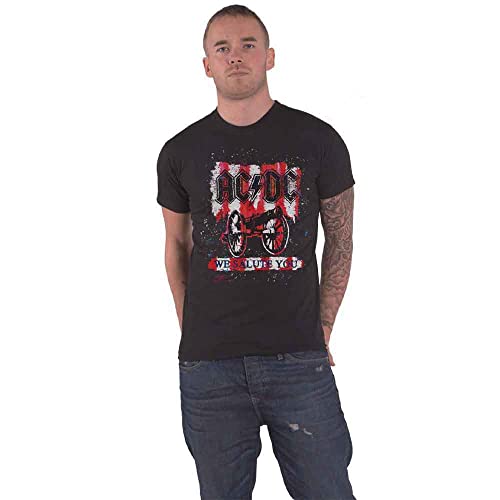 AC/DC Herren We Salute You T-Shirt, Schwarz, L von AC/DC