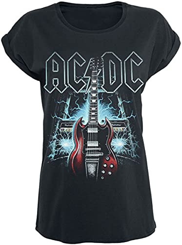 AC/DC High Voltage Guitar Frauen T-Shirt schwarz 3XL 100% Baumwolle Band-Merch, Bands von AC/DC