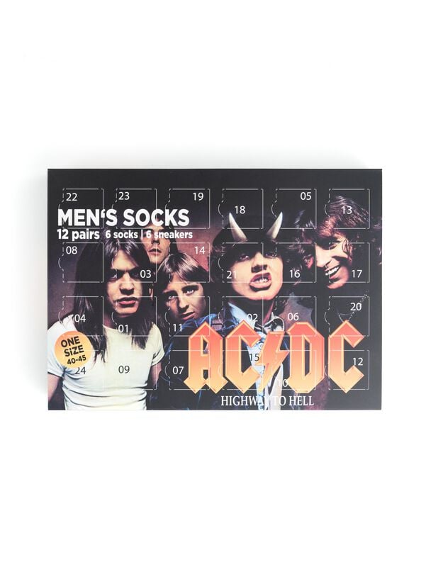 AC/DC Highway To Hell - Socken Kalender Adventskalender multicolor von AC/DC