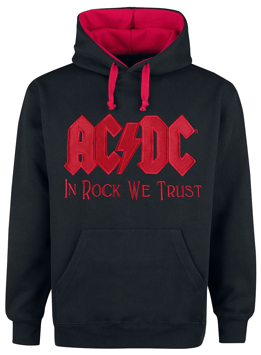 AC/DC In Rock We Trust Kapuzenpullover schwarz rot in S AC/DC In Rock We Trust Kapuzenpullover schwarz rot in S von AC/DC