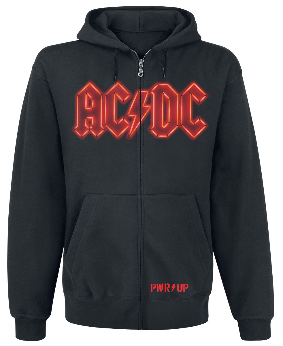 AC/DC Kapuzenjacke - PWR Up - S bis 5XL - für Männer - Größe 4XL - schwarz  - Lizenziertes Merchandise! von AC/DC