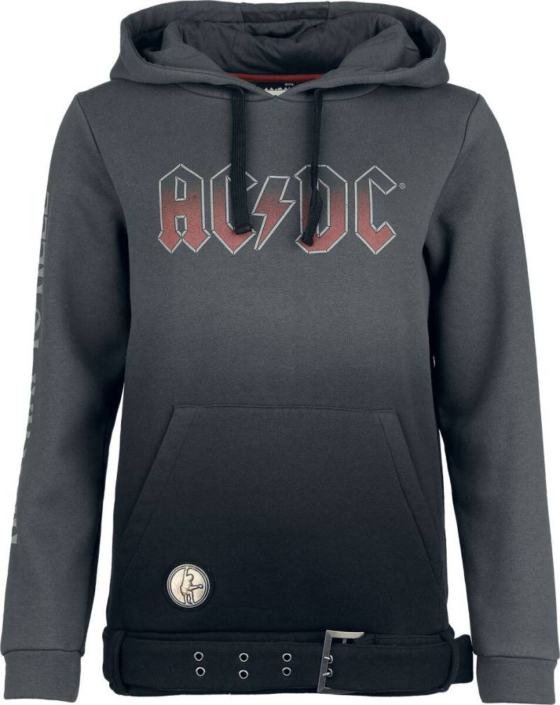 AC/DC Kapuzenpullover - EMP Signature Collection - S bis 3XL - für Damen - Größe M - grau/schwarz  - EMP exklusives Merchandise! von AC/DC