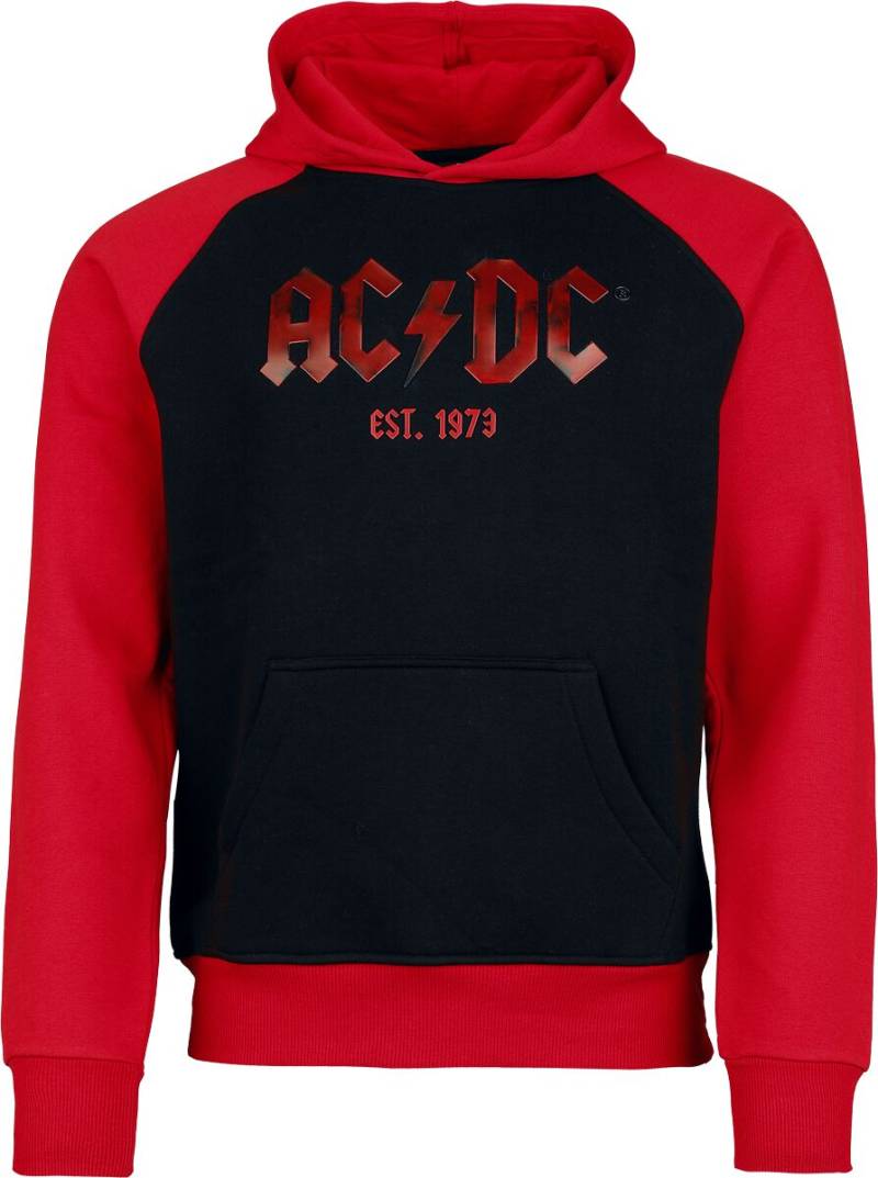 AC/DC Kapuzenpullover - Logo - S bis 5XL - für Männer - Größe 4XL - schwarz/rot  - EMP exklusives Merchandise! von AC/DC