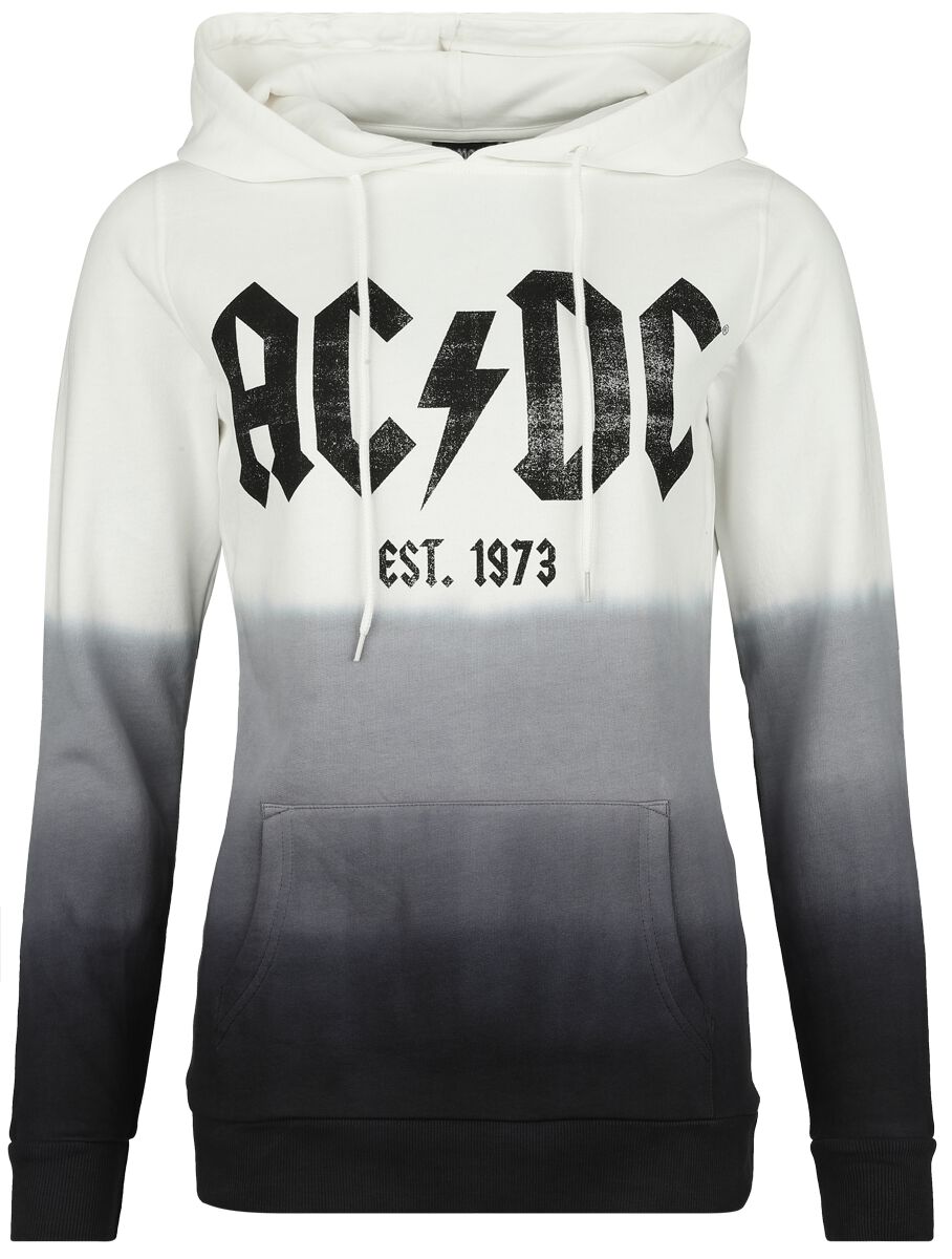 AC/DC Kapuzenpullover - Logo - S bis XXL - für Damen - Größe XXL - weiß/schwarz  - EMP exklusives Merchandise! von AC/DC