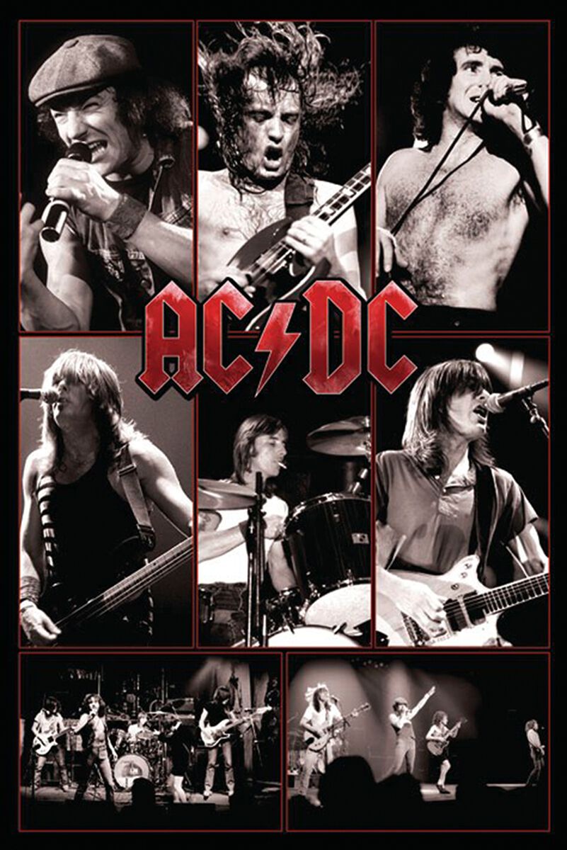 AC/DC Live - (Collage) Poster multicolor von AC/DC