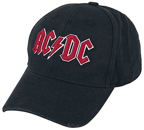 AC/DC Logo - Baseball Cap Männer Cap schwarz 100% Baumwolle Band-Merch, Bands von AC/DC