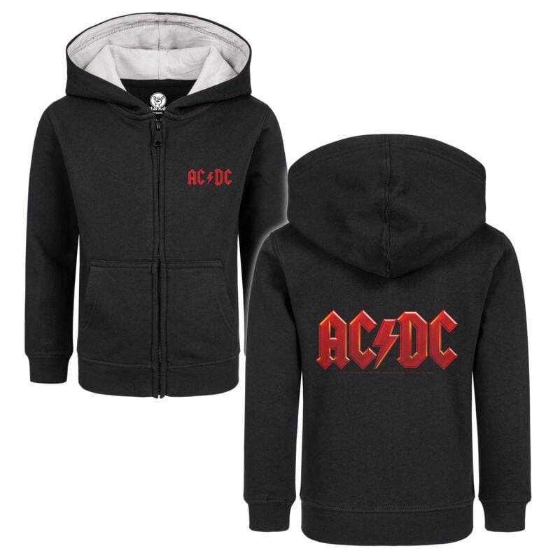 AC/DC Logo Kinder-Kapuzenjacke schwarz in 104 AC/DC Logo Kinder-Kapuzenjacke schwarz in 104 von AC/DC