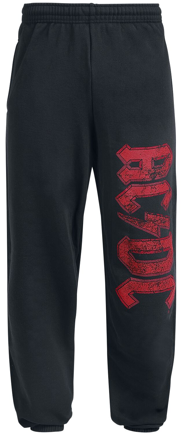 AC/DC Logo Trainingshose schwarz in M von AC/DC