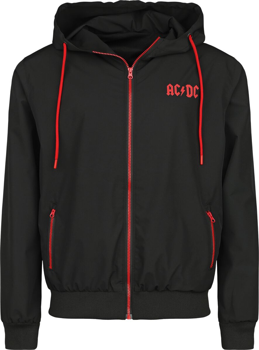 AC/DC Logo Windbreaker schwarz in XXL von AC/DC