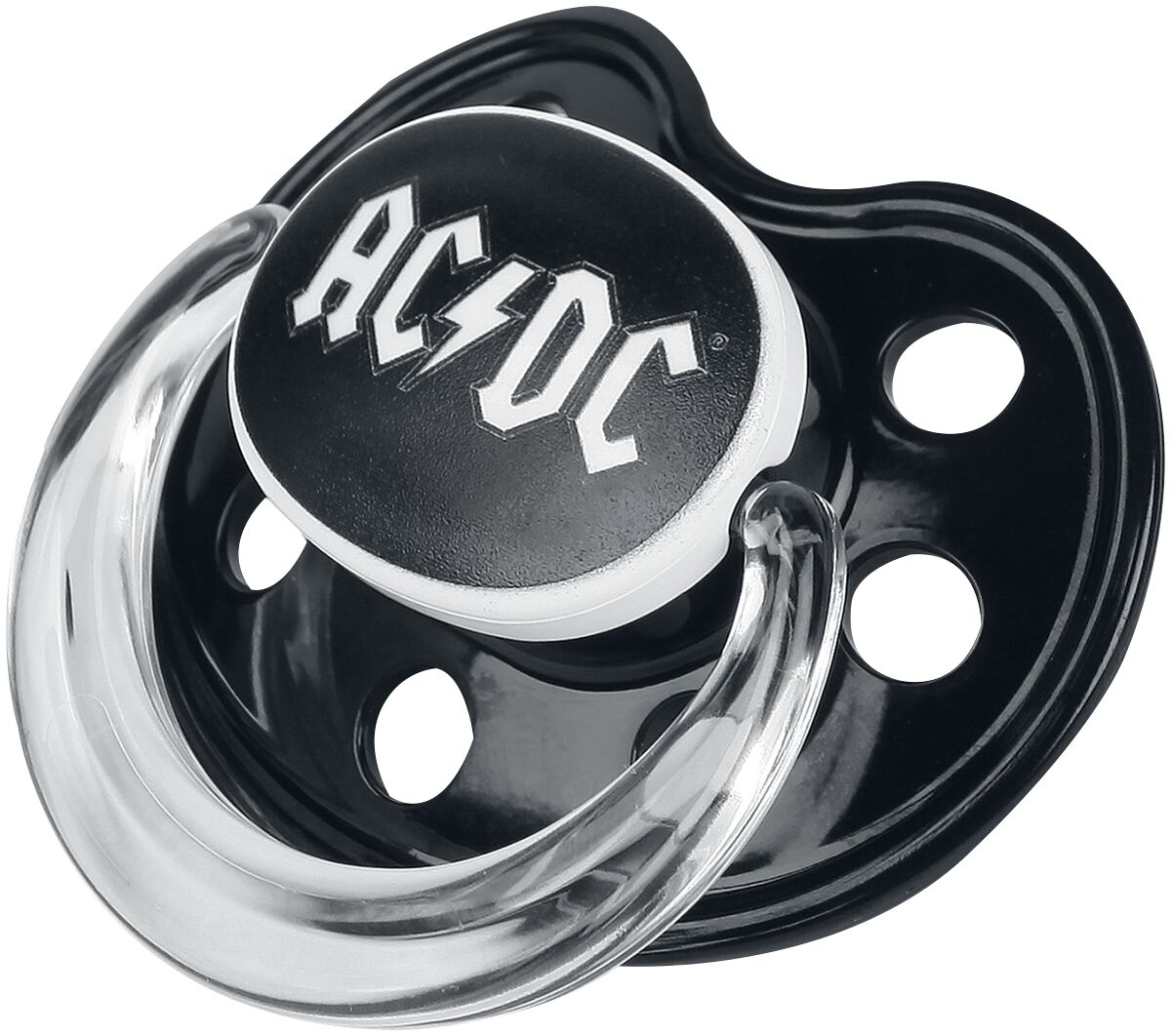 AC/DC Metal Kids - Logo Schnuller schwarz AC/DC Metal Kids - Logo Schnuller schwarz von AC/DC