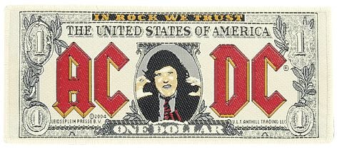 AC/DC One Dollar Patch multicolor von AC/DC