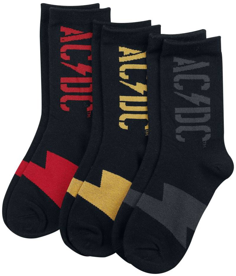 AC/DC PWR UP - Logo Socken multicolor in EU 39-42 von AC/DC