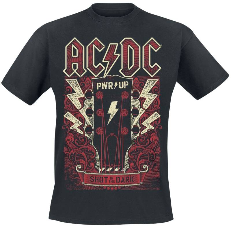 AC/DC PWRUP Guitar T-Shirt schwarz in 3XL von AC/DC