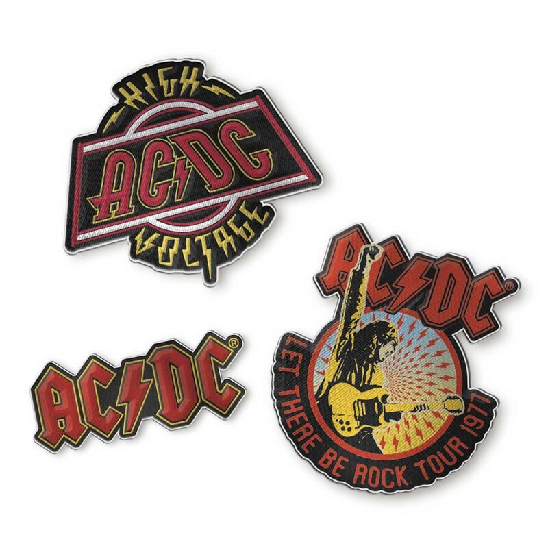 AC/DC Patch - Patches 3-er Set AC/DC - Lizenziertes Merchandise! AC/DC Patch - Patches 3-er Set AC/DC - Lizenziertes Merchandise! von AC/DC