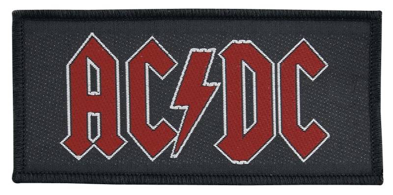 AC/DC Patch - Red Logo - schwarz/rot  - Lizenziertes Merchandise! von AC/DC