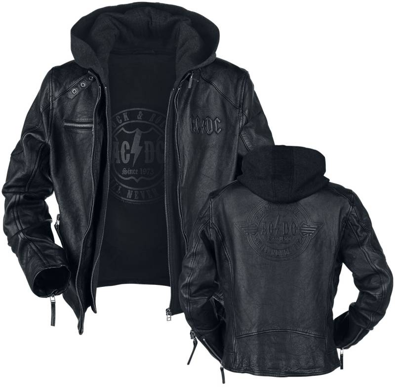 AC/DC Rock & Roll - Will Never Die Lederjacke schwarz in XL von AC/DC