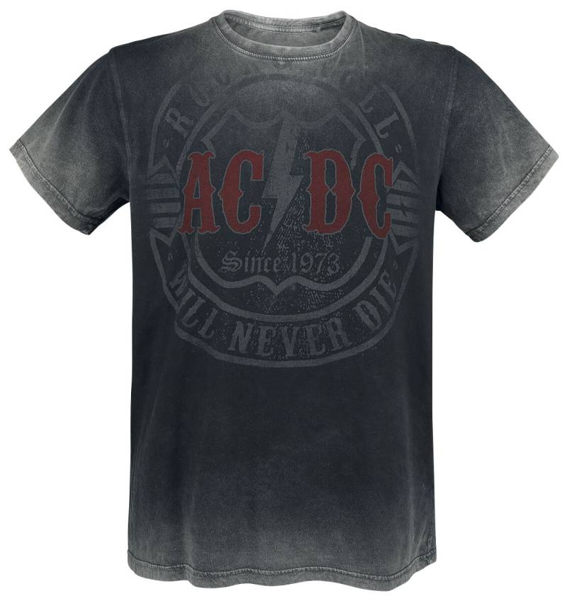 AC/DC Rock & Roll - Will Never Die T-Shirt dunkelgrau in 4XL von AC/DC