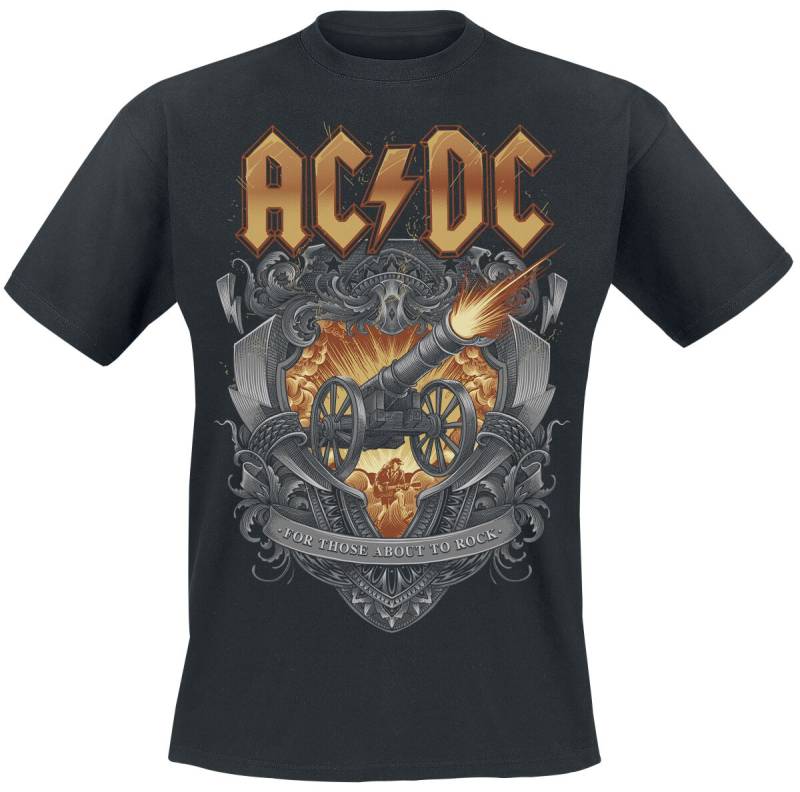 AC/DC T-Shirt - About To Rock Ornaments - S bis 3XL - für Männer - Größe M - schwarz - Lizenziertes Merchandise! AC/DC T-Shirt - About To Rock Ornaments - S bis 3XL - für Männer - Größe M - schwarz - Lizenziertes Merchandise! von AC/DC