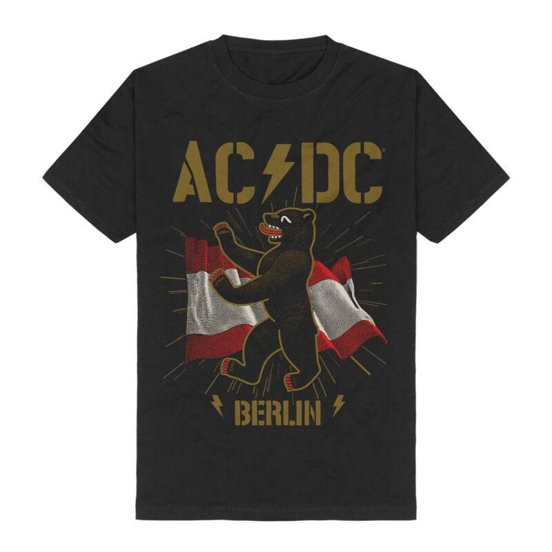 AC/DC T-Shirt - Berlin - S bis 3XL - für Männer - Größe L - schwarz  - Lizenziertes Merchandise! von AC/DC