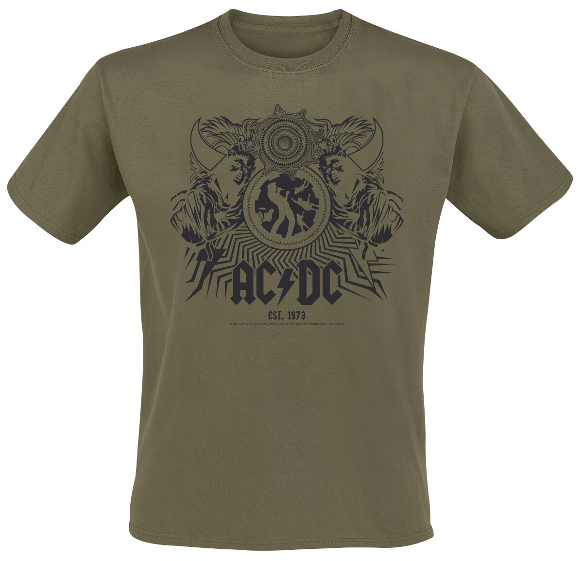 AC/DC T-Shirt - Black Ice - S bis 4XL - für Männer - Größe S - oliv - EMP exklusives Merchandise! AC/DC T-Shirt - Black Ice - S bis 4XL - für Männer - Größe S - oliv - EMP exklusives Merchandise! von AC/DC