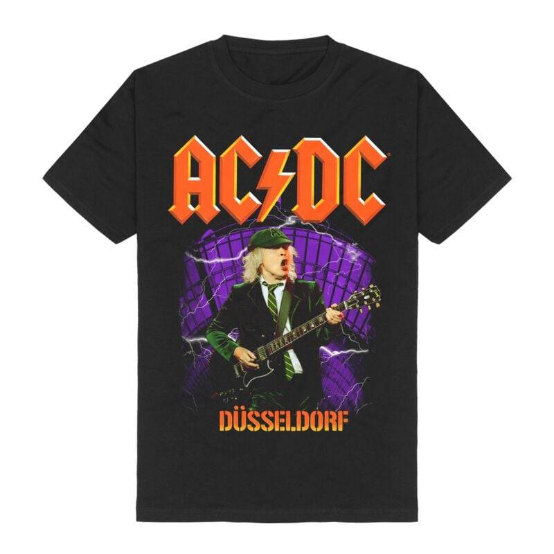 AC/DC T-Shirt - Duesseldorf - S bis 3XL - für Männer - Größe L - schwarz  - Lizenziertes Merchandise! von AC/DC