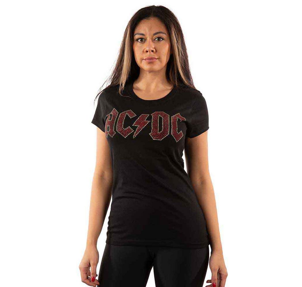 AC/DC T-Shirt Embellished Logo Slim Fit von AC/DC