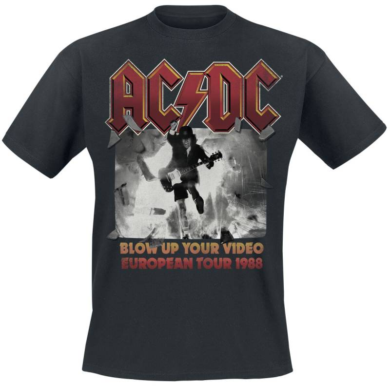 AC/DC T-Shirt - European Tour 1988 - S bis 5XL - für Männer - Größe 3XL - schwarz  - Lizenziertes Merchandise! AC/DC T-Shirt - European Tour 1988 - S bis 5XL - für Männer - Größe 3XL - schwarz  - Lizenziertes Merchandise! von AC/DC