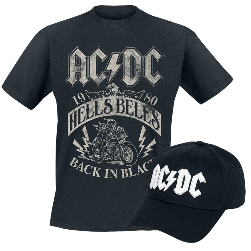 AC/DC T-Shirt - Fan Bundle - S bis 5XL - für Männer - Größe L - schwarz  - Lizenziertes Merchandise! von AC/DC