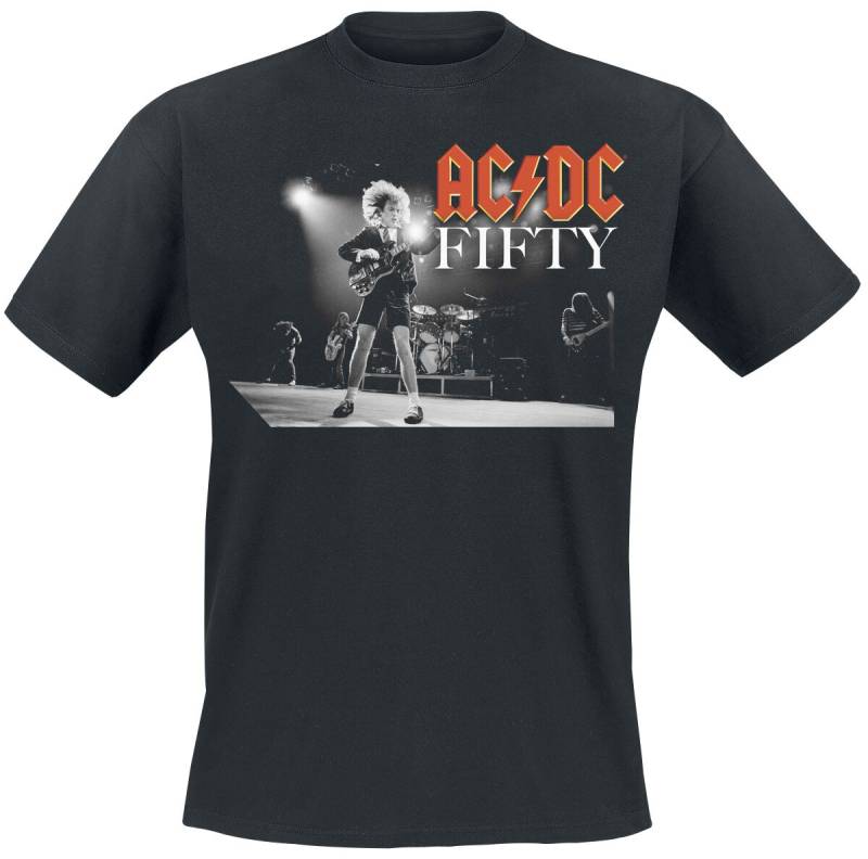 AC/DC T-Shirt - Fifty Live - 3XL - für Männer - Größe 3XL - schwarz  - Lizenziertes Merchandise! von AC/DC