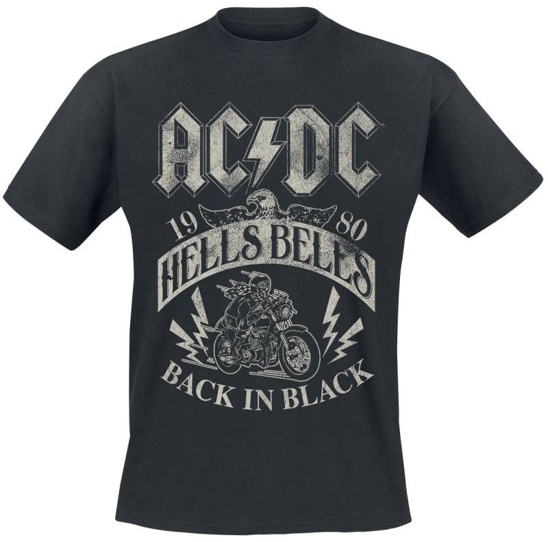 AC/DC T-Shirt - Hells Bells 1980 - S bis 5XL - Größe L - schwarz  - Lizenziertes Merchandise! von AC/DC