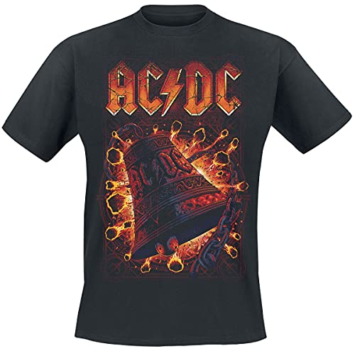 AC/DC Hells Bells Explosion Männer T-Shirt schwarz XXL 100% Baumwolle Band-Merch, Bands von AC/DC